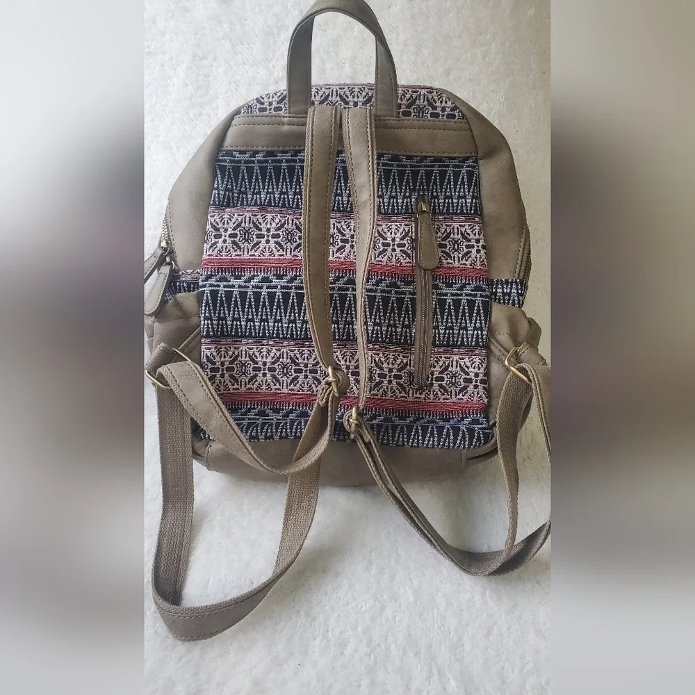Women Casual Daypack‎ Purse Lightweight Travel Canvas Leather Boho Backpack